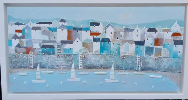 - Mixed Media on Canvas, Painting by Julie Adlard, measuring 100 x 50 cm (H x W) framed at 110 x 60 cm £1495